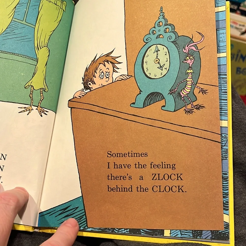 THERE’S A WOCKET IN MY POCKET! 1974 by Dr Seuss Bright and Early Hardcover Book